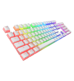 Tecware PBT Pudding 111 US ANSI Layout Keycap Set - White