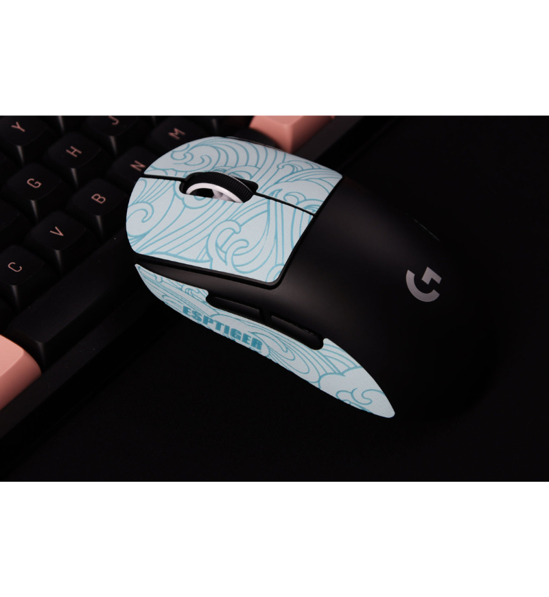 EspTiger Anti-Slip Oriole Mouse Grip - Logitech G Pro X / GPX2 Superlight - Blue