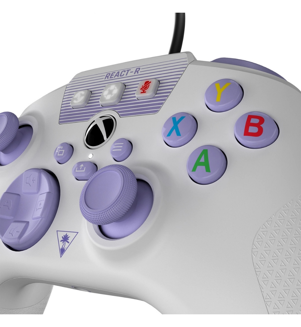 Turtle Beach React-R Xbox Gaming Controller - White Purple