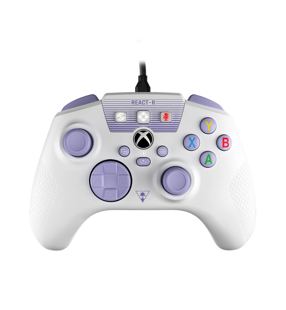 Turtle Beach React-R Xbox Gaming Controller - White Purple