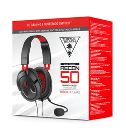 Turtle Beach Recon 50 Gaming Headset - Red