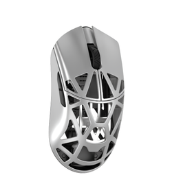 WLMouse Beast X Mini Pro 34g Solid Side Wireless Gaming Mouse - Metallic Silver