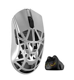 WLMouse Beast X Pro 39g Solid Side Wireless Gaming Mouse - Metallic Silver