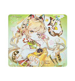 X-Raypad Aqua Control Plus NekoLuck Green Soft Mousepad - XL Square