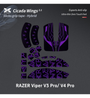 X-Raypad Black Purple Cicada Wings V2.1 Slicks Grip - Razer Viper V3 Pro / Viper V4 Pro