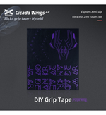 X-Raypad Black Purple Cicada Wings V2.1 Slicks Mouse Grip - DIY