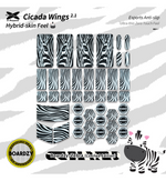 X-Raypad Boardzy-Zebra Cicada Wings V2 Slicks Mouse Grip - Universal Pre-cut