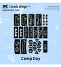 X-Raypad Camp Day Cicada Wings V2 Mouse Grip - Universal Pre-cut