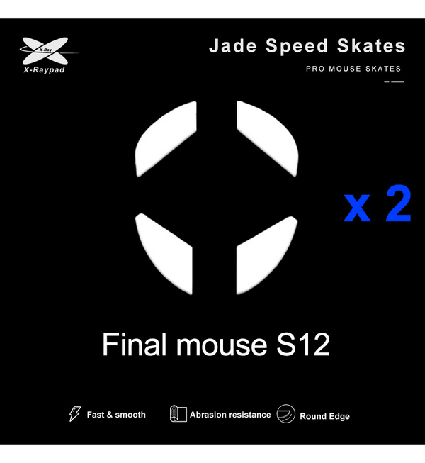 X-Raypad Jade Mouse Feet (Skates) - Finalmouse UL2 Cape Town / Starlight -12 (Set of 2)