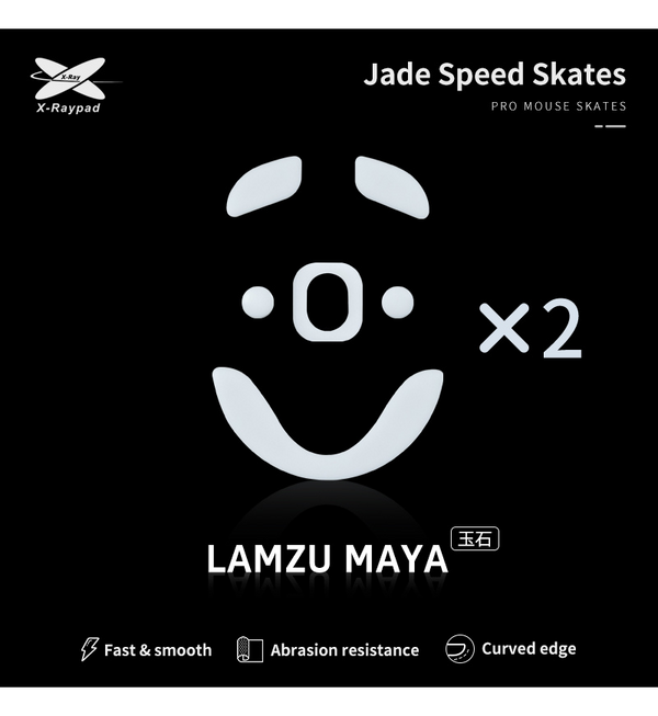 X-Raypad Jade Mouse Feet (Skates) - Lamzu Maya (Set of 2)
