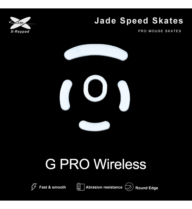 X-Raypad Jade Mouse Feet (Skates) - Logitech G Pro Wireless / G Pro 2 Wireless (Set of 2)