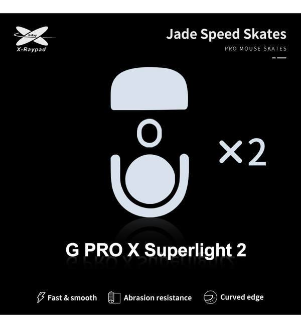 X-Raypad Jade Mouse Feet (Skates) - Logitech G Pro X Superlight 2 (Set of 2)