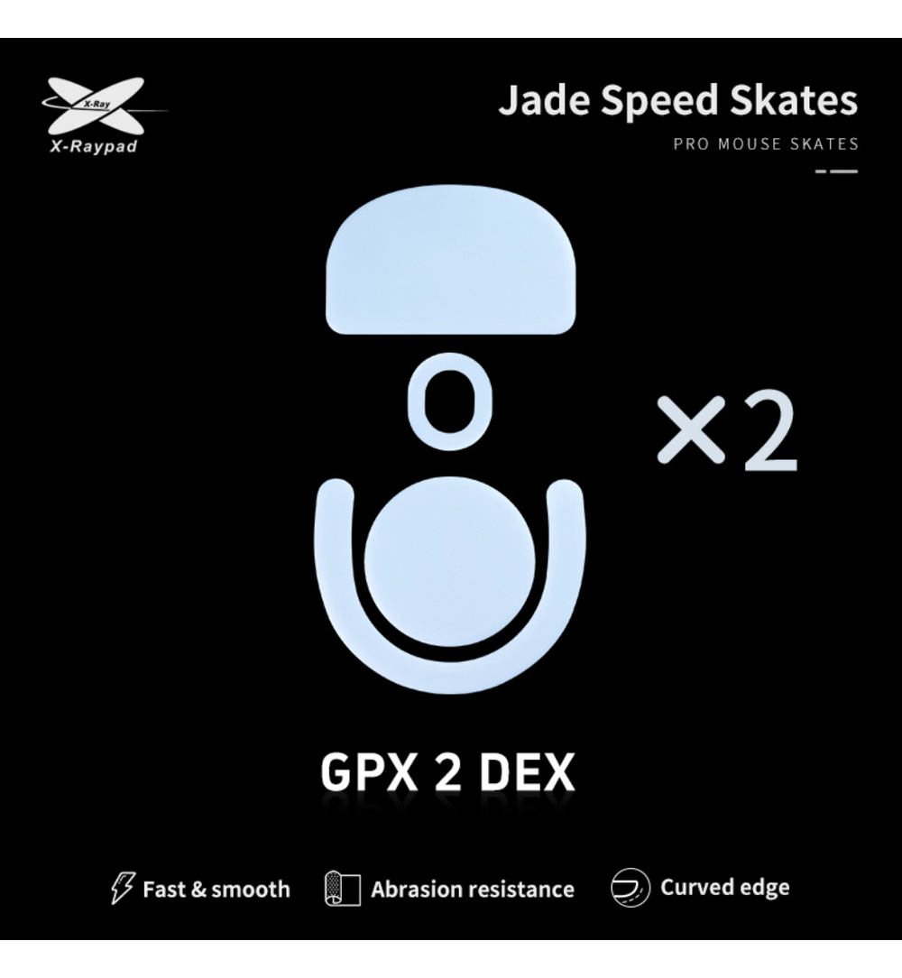 X-Raypad Jade Mouse Feet (Skates) - Logitech G Pro X Superlight 2 DEX (Set of 2)