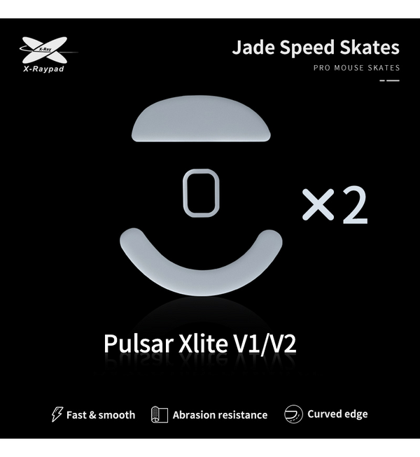 X-Raypad Jade Mouse Feet (Skates) - Pulsar Xlite Wireless V2 (Set of 2)