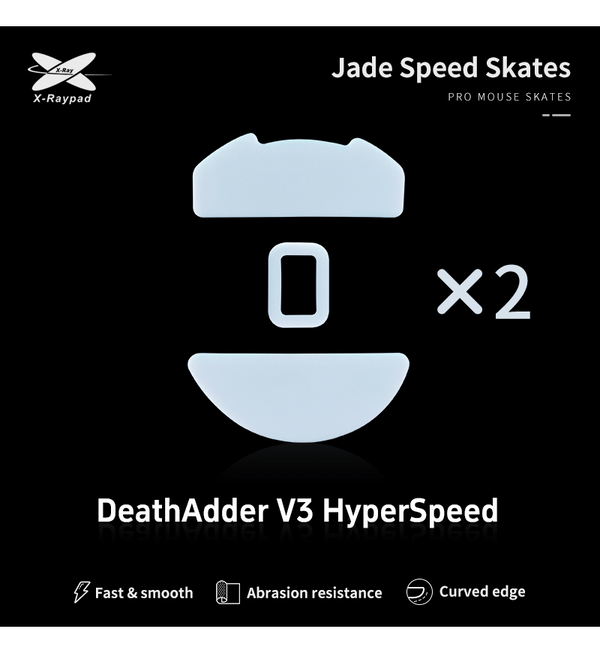 X-Raypad Jade Mouse Feet (Skates) - Razer Deathadder V3 Hyperspeed (Set of 2)