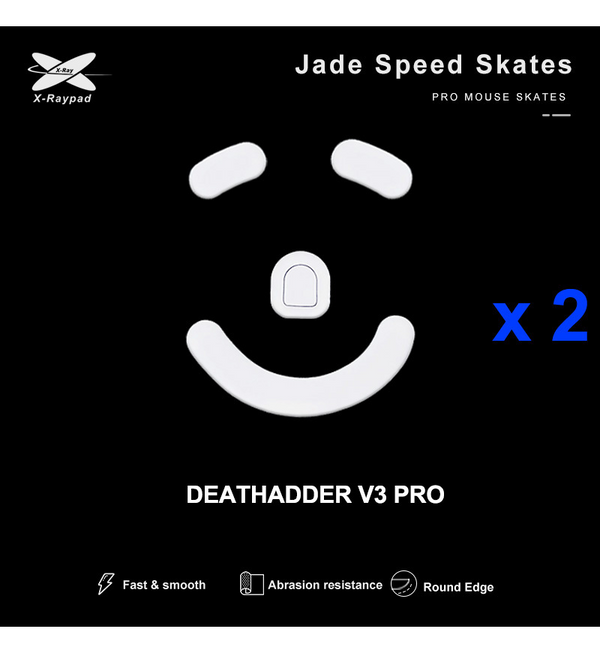 X-Raypad Jade Mouse Feet (Skates) - Razer Deathadder V3 Pro (Set of 2)
