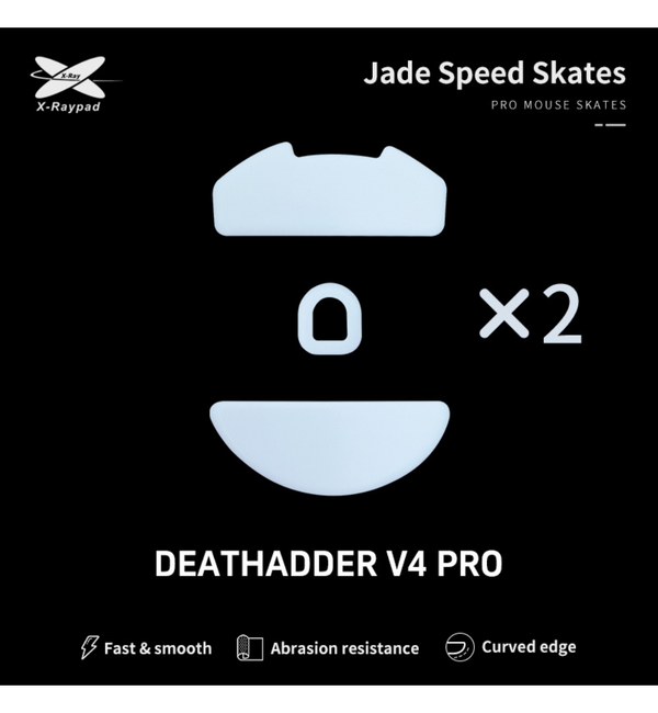 X-Raypad Jade Mouse Feet (Skates) - Razer Deathadder V4 Pro (Set of 2)