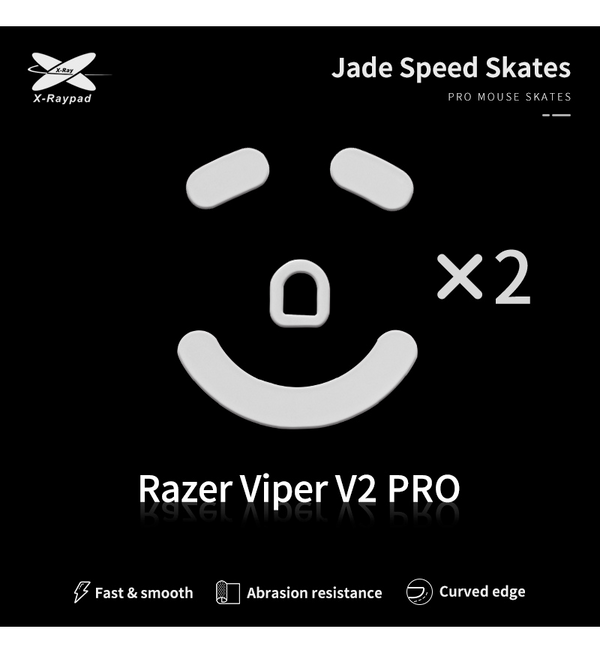 X-Raypad Jade Mouse Feet (Skates) - Razer Viper V2 Pro (Set of 2)