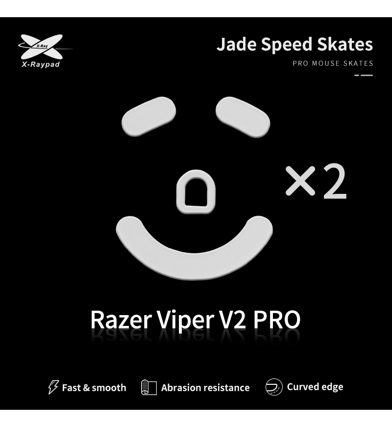X-Raypad Jade Mouse Feet (Skates) - Razer Viper V2 Pro (Set of 2)