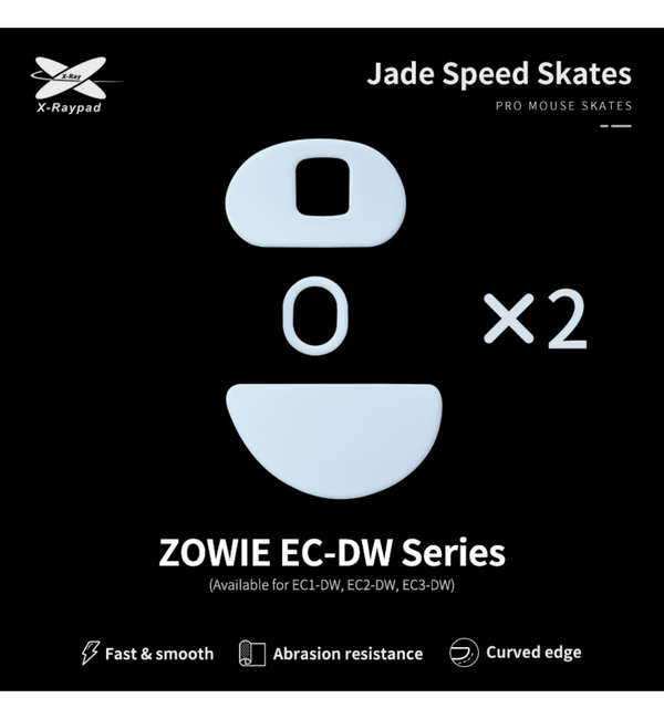 X-Raypad Jade Mouse Feet (Skates) - Zowie EC-DW Series (Set of 2)