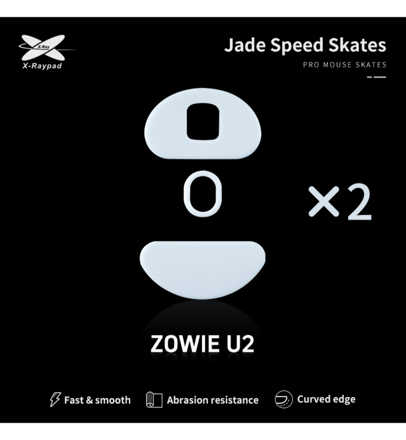 X-Raypad Jade Mouse Feet (Skates) - Zowie U2 (Set of 2)