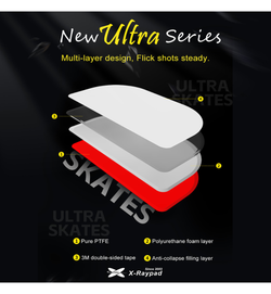 X-Raypad Jade Ultra Series Consistency & Speed Mouse Feet (Skates) - DIY Universal D6.5mm 0.85mm Dots – 40 Dots (Set of 2)