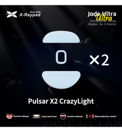 X-Raypad Jade Ultra Series Consistency & Speed Mouse Feet (Skates) - Pulsar X2 CrazyLight (Set of 2)