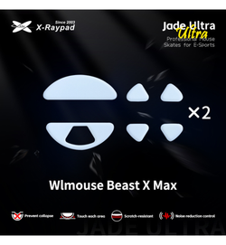X-Raypad Jade Ultra Series Consistency & Speed Mouse Feet (Skates) - WLMouse Beast X Max (Set of 2)