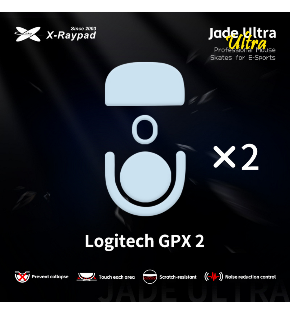 X-Raypad Jade Ultra Series Mouse Feet (Skates) - Logitech G Pro X Superlight 2 (Set of 2)