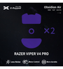X-Raypad Obsidian Air Quiet & Control Mouse Feet (Skates) - Razer Viper V4 Pro (Set of 2)