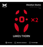 X-Raypad Obsidian Mouse Feet (Skates) - Lamzu Thorn (Set of 2)