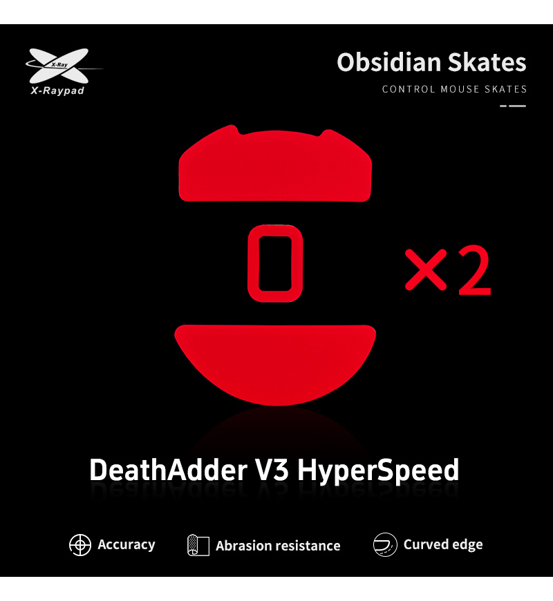 Hyperobs Buy X-Raypad Obsidian Pure Control Mouse Feet (Skates) - Razer ...