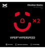 X-Raypad Obsidian Pure Control Mouse Feet (Skates) - Razer Viper V3 Hyperspeed (Set of 2)