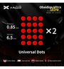X-Raypad Obsidian Ultra Series Consistency & Control Mouse Feet (Skates) - DIY Universal D6.5mm 0.85mm Dots – 40 Dots (Set of 2)