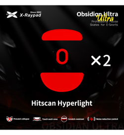 X-Raypad Obsidian Ultra Series Consistency & Control Mouse Feet (Skates) - Hitscan Hyperlight (Set of 2)