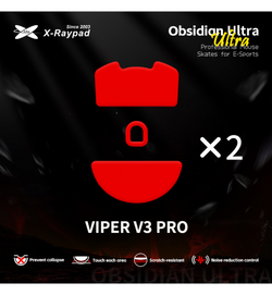 X-Raypad Obsidian Ultra Series Mouse Feet (Skates) - Razer Viper V3 Pro (Set of 2)