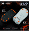 X-Raypad Titanium U9 Ultra Mouse Feet (Skates) - Universal Dots 8mm (Set of 2)