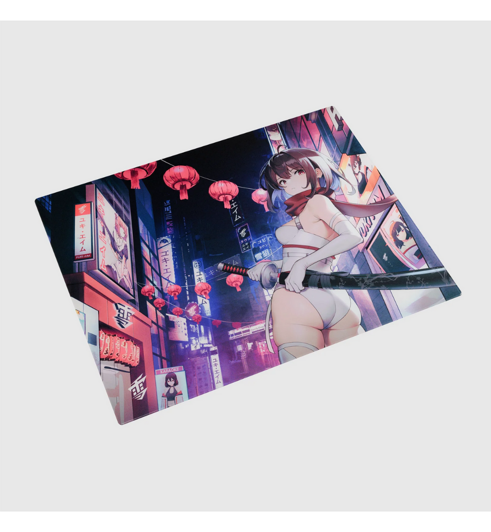 Yuki Aim Katana City Glass Mousepad