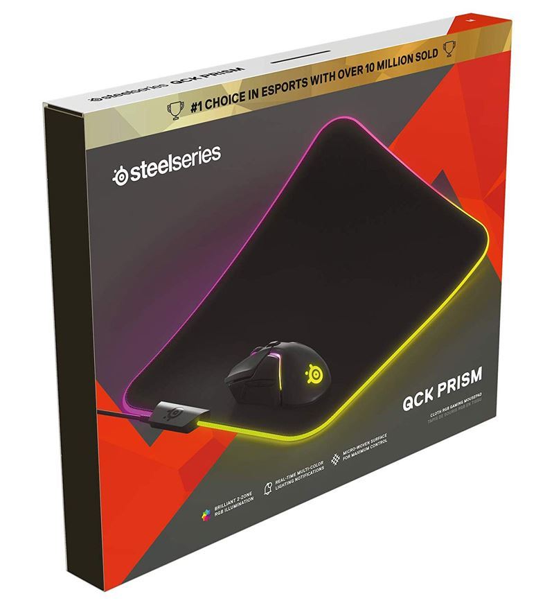 SteelSeries QcK Prism Cloth RGB Mouse Pad — Medium