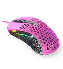 Xtrfy M4 RGB 69g Ultralight Right-Handed Gaming Mouse - Pink