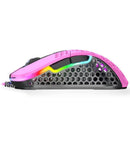 Xtrfy M4 RGB 69g Ultralight Right-Handed Gaming Mouse - Pink