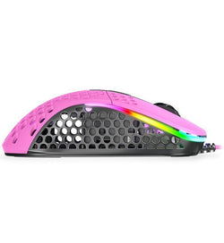 Xtrfy M4 RGB 69g Ultralight Right-Handed Gaming Mouse - Pink