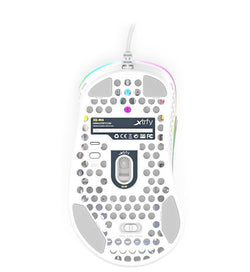 Xtrfy M4 RGB 69g Ultralight Right-Handed Gaming Mouse - White