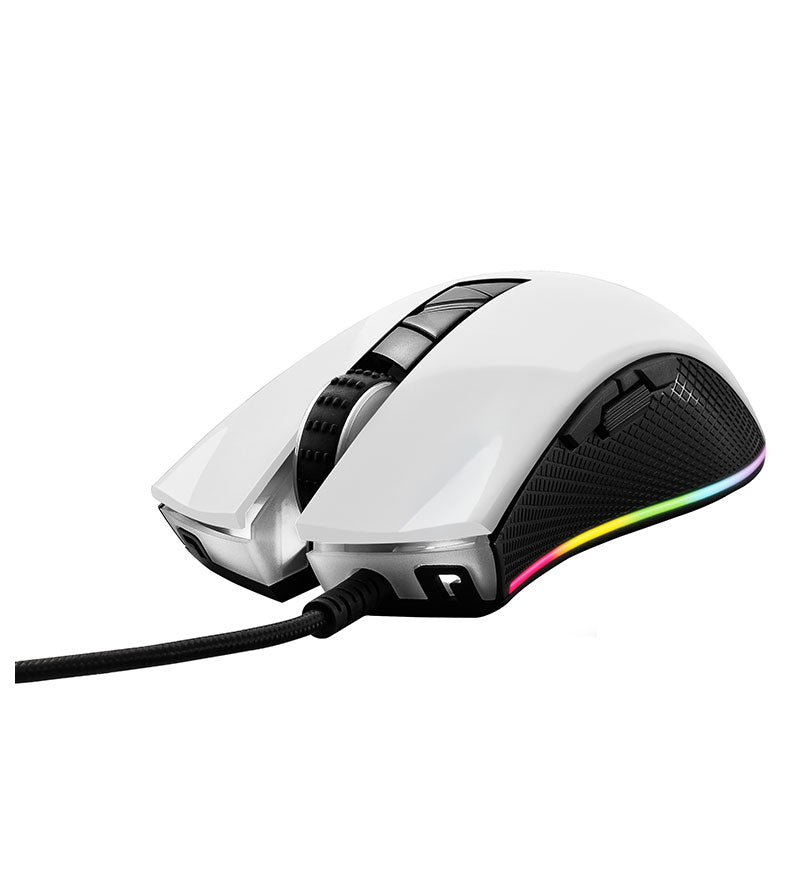 Tecware Torque Plus RGB 97g Optical Mouse - Gloss White
