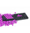 Tai-Hao TPR Rubber Double Shot Backlit 22 Keycaps - Neon Purple