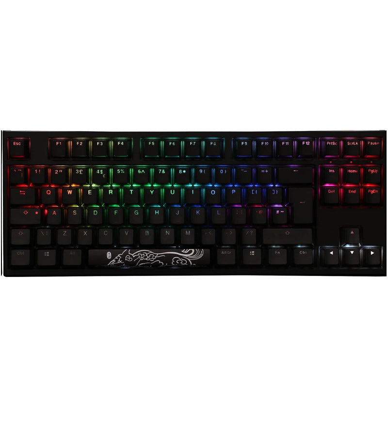 Ducky One 2 RGB TKL Mechanical Keyboard - Cherry MX Silent Red Switches