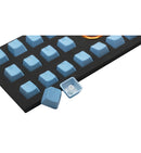 Tai-Hao TPR Rubber Double Shot Backlit 18 Keycaps - Neon Blue