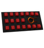 Tai-Hao TPR Rubber Double Shot Backlit 18 Keycaps - Red