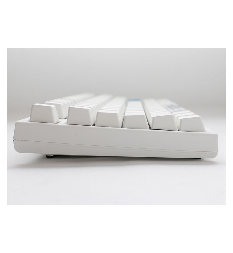 Ducky One 2 TKL Pure White RGB Mechanical Keyboard - Cherry MX Blue Switches