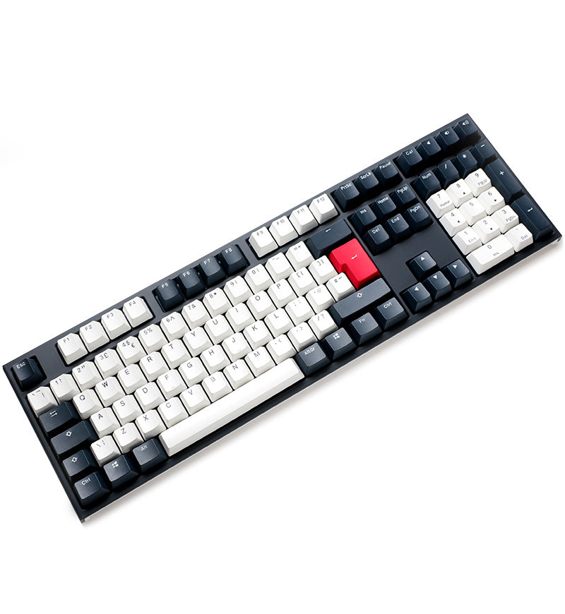 Ducky One 2 Tuxedo Non-Backlit Mechanical Keyboard - Cherry MX Blue Switches